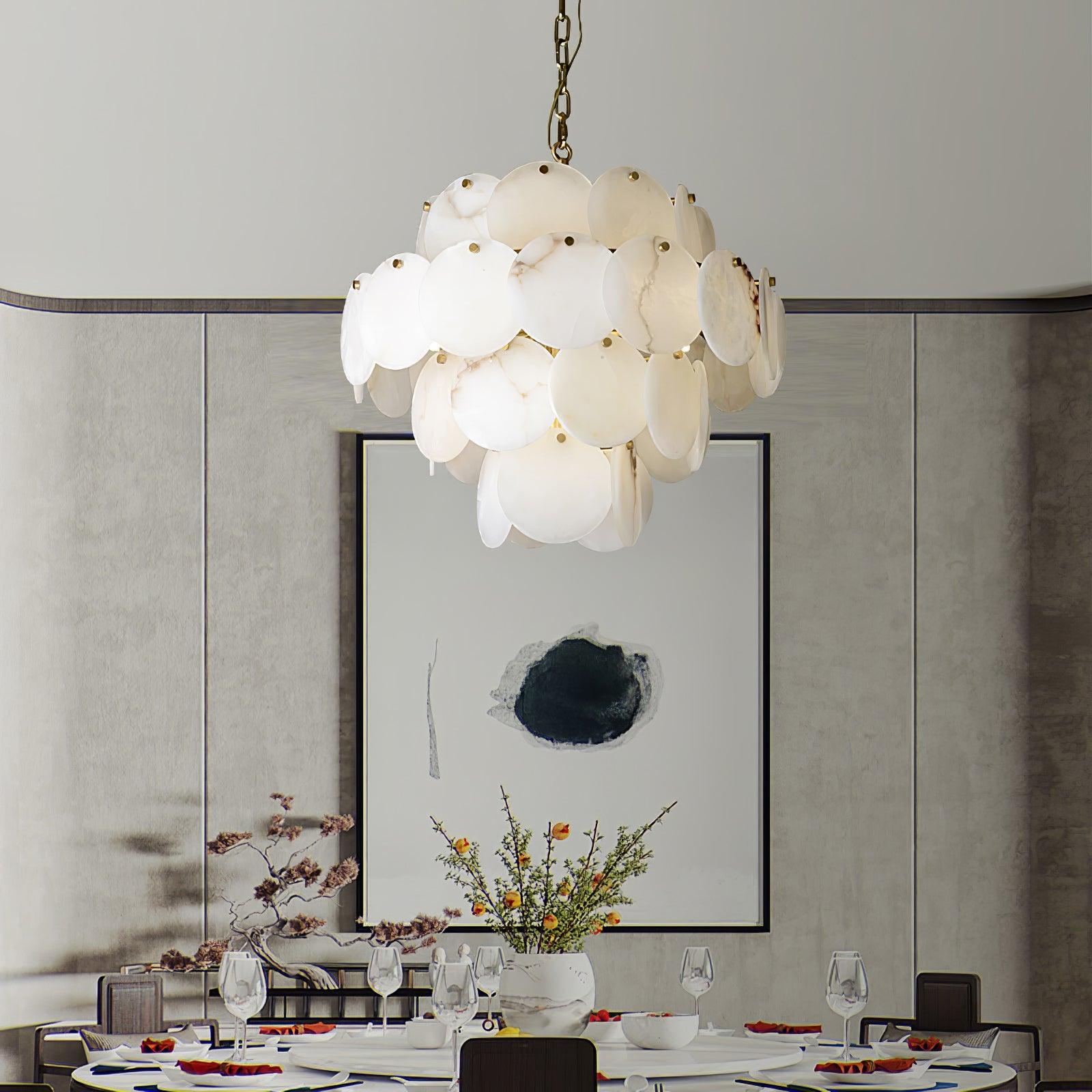 Ulorir Alabaster Chandelier - Blowlighting