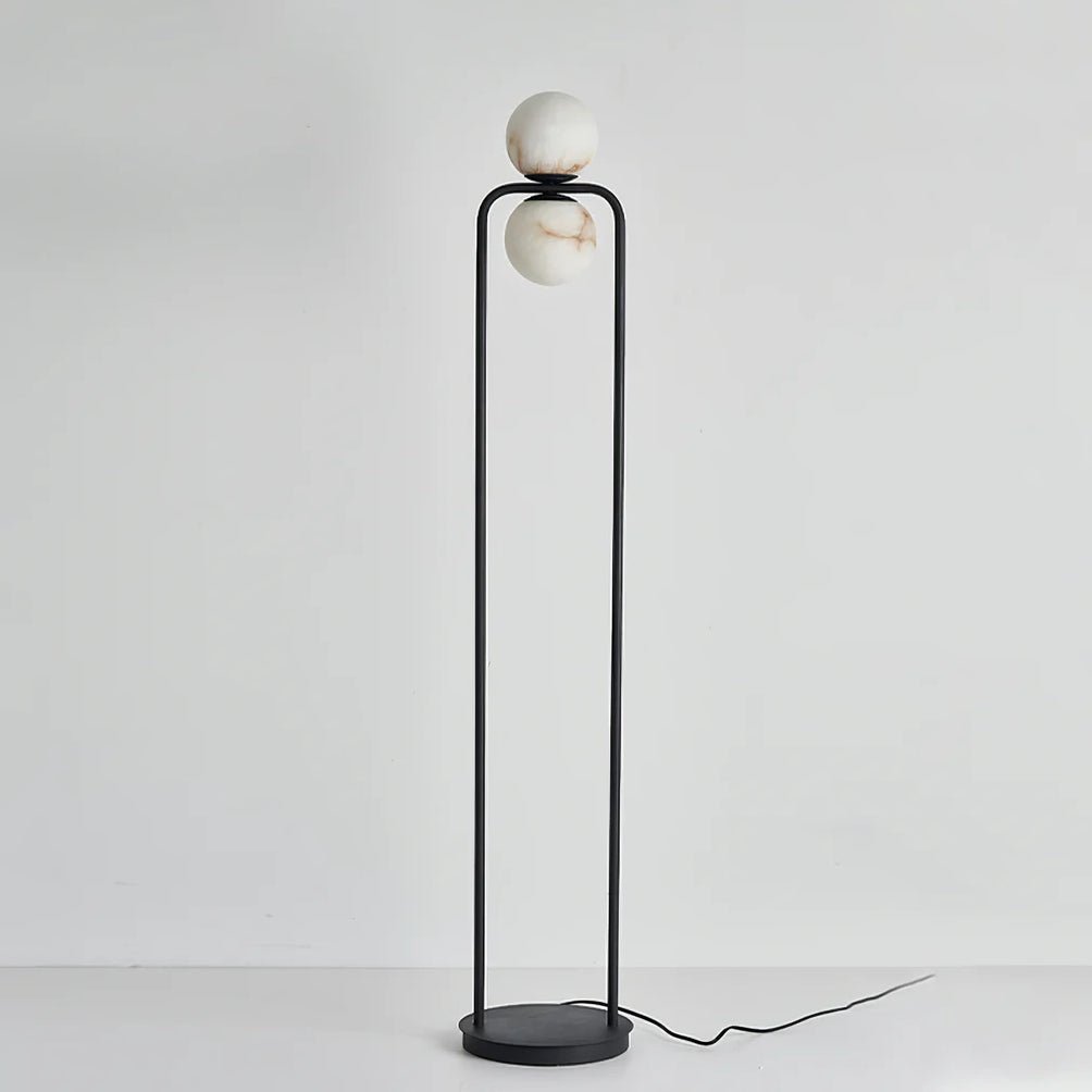 Callista Minimalist Alabaster Floor Lamp - Blowlighting