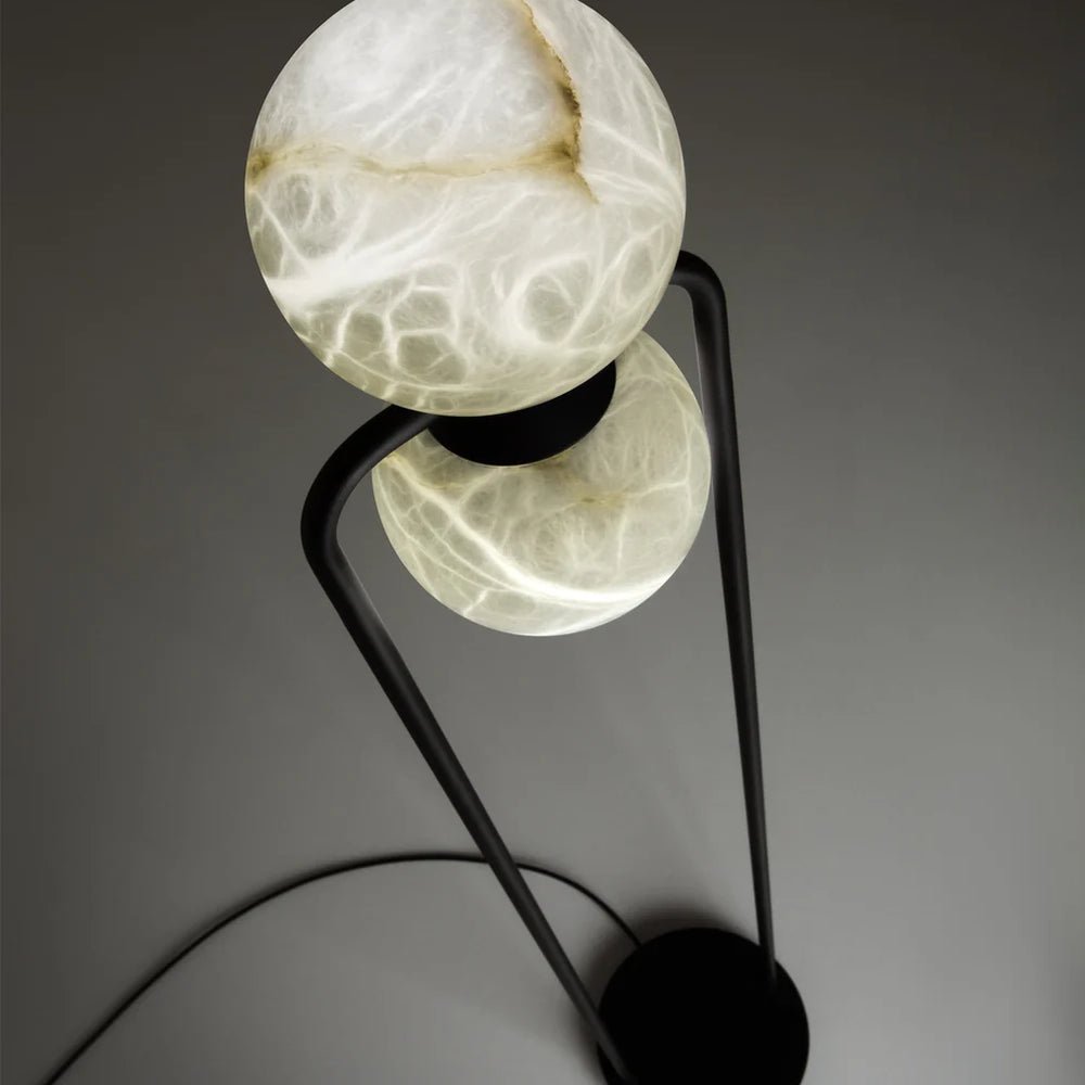 Callista Minimalist Alabaster Floor Lamp - Blowlighting