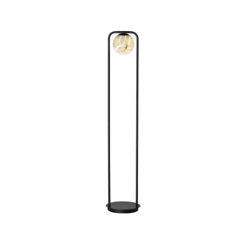 Callista Minimalist Alabaster Floor Lamp - Blowlighting