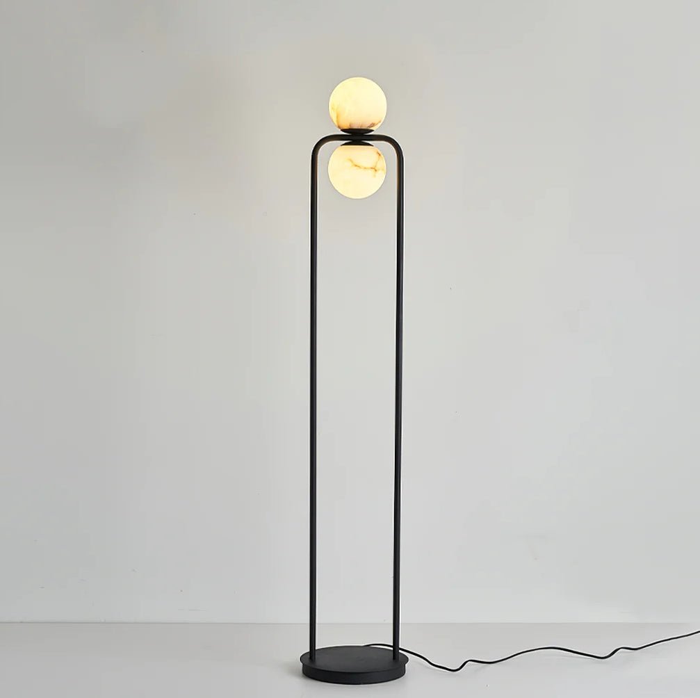 Callista Minimalist Alabaster Floor Lamp - Blowlighting