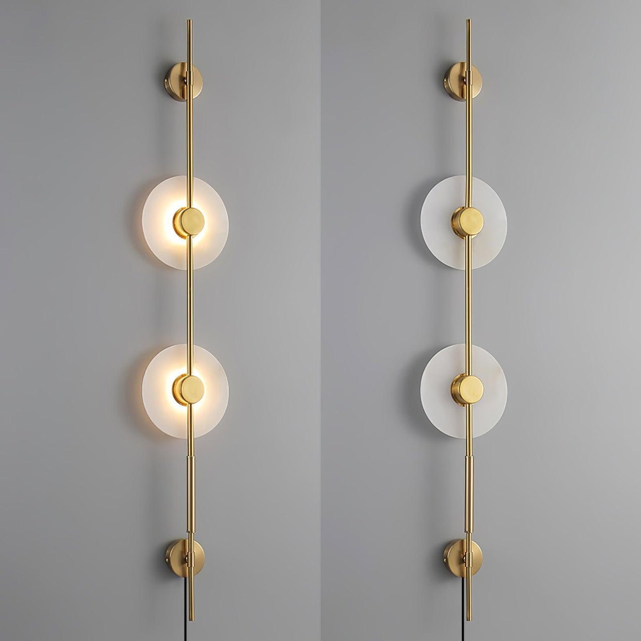 Edria Minimalist Alabaster Wall Light - Blowlighting