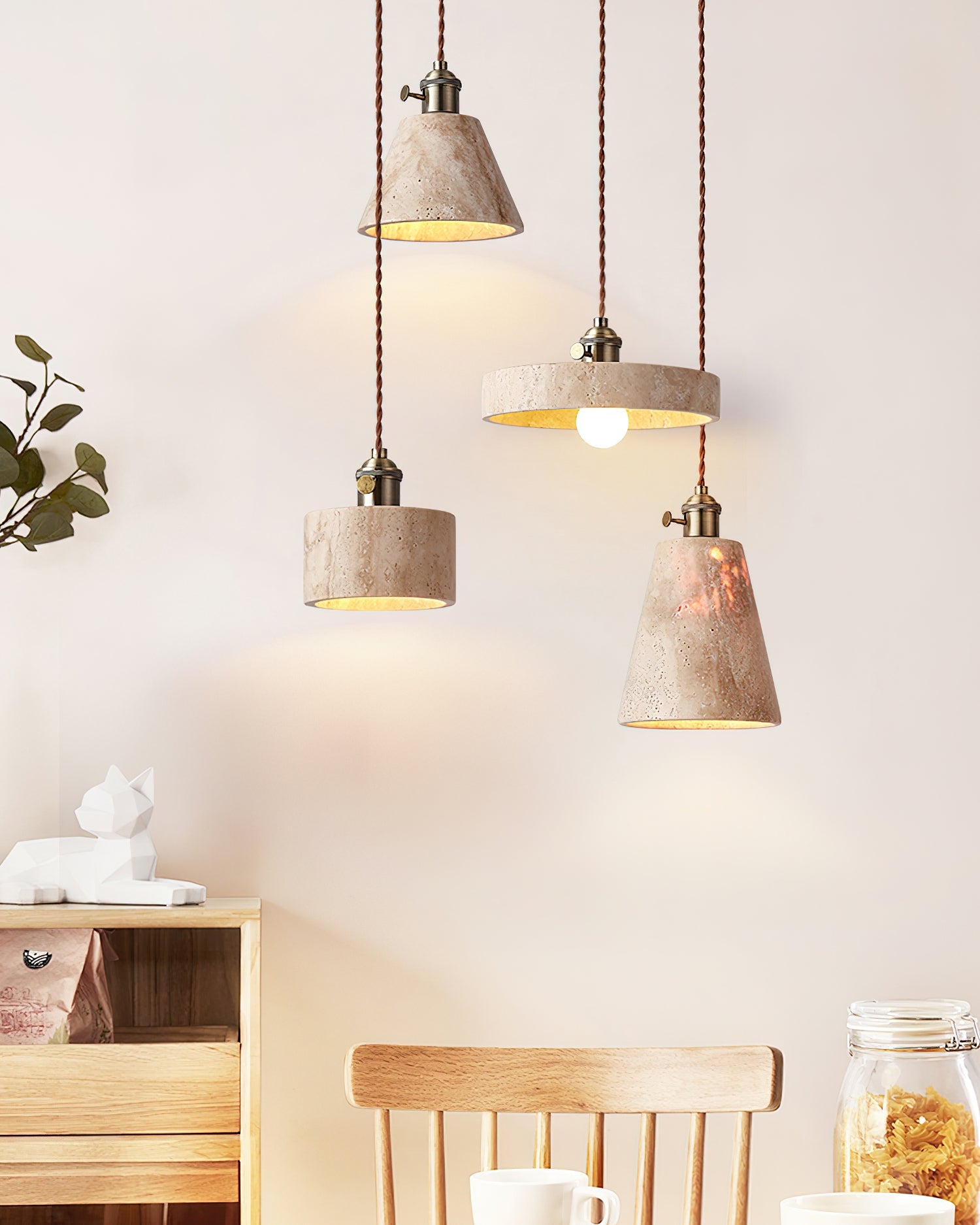 Lysorel Travertine Pendant Light - Blowlighting