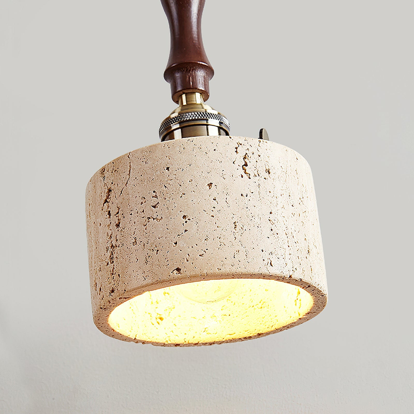 Alagusmo Wabi-Sabi Travertine Pendant Light
