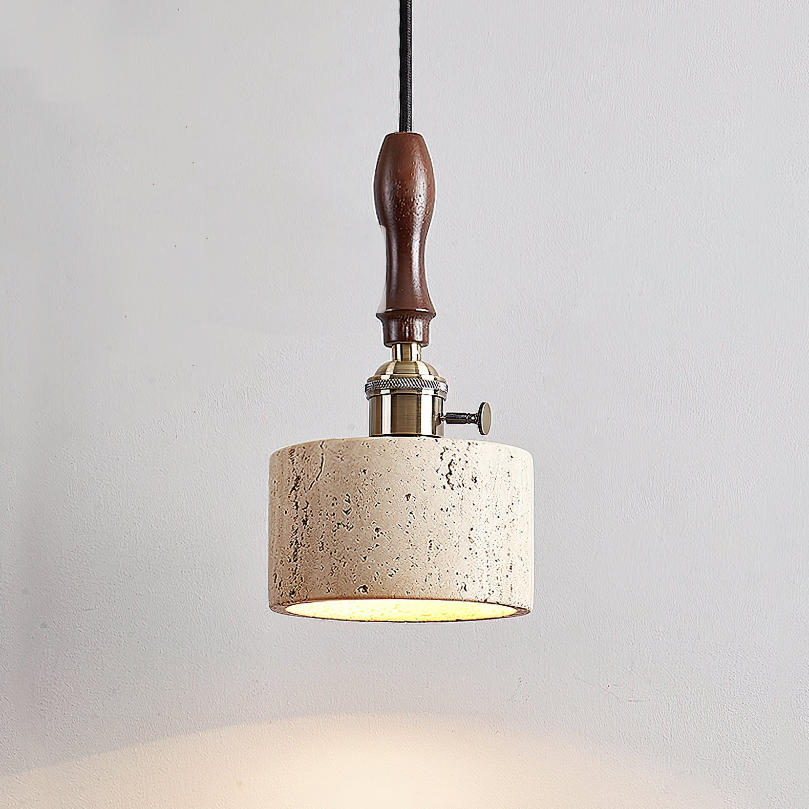 Alagusmo Wabi-Sabi Travertine Pendant Light
