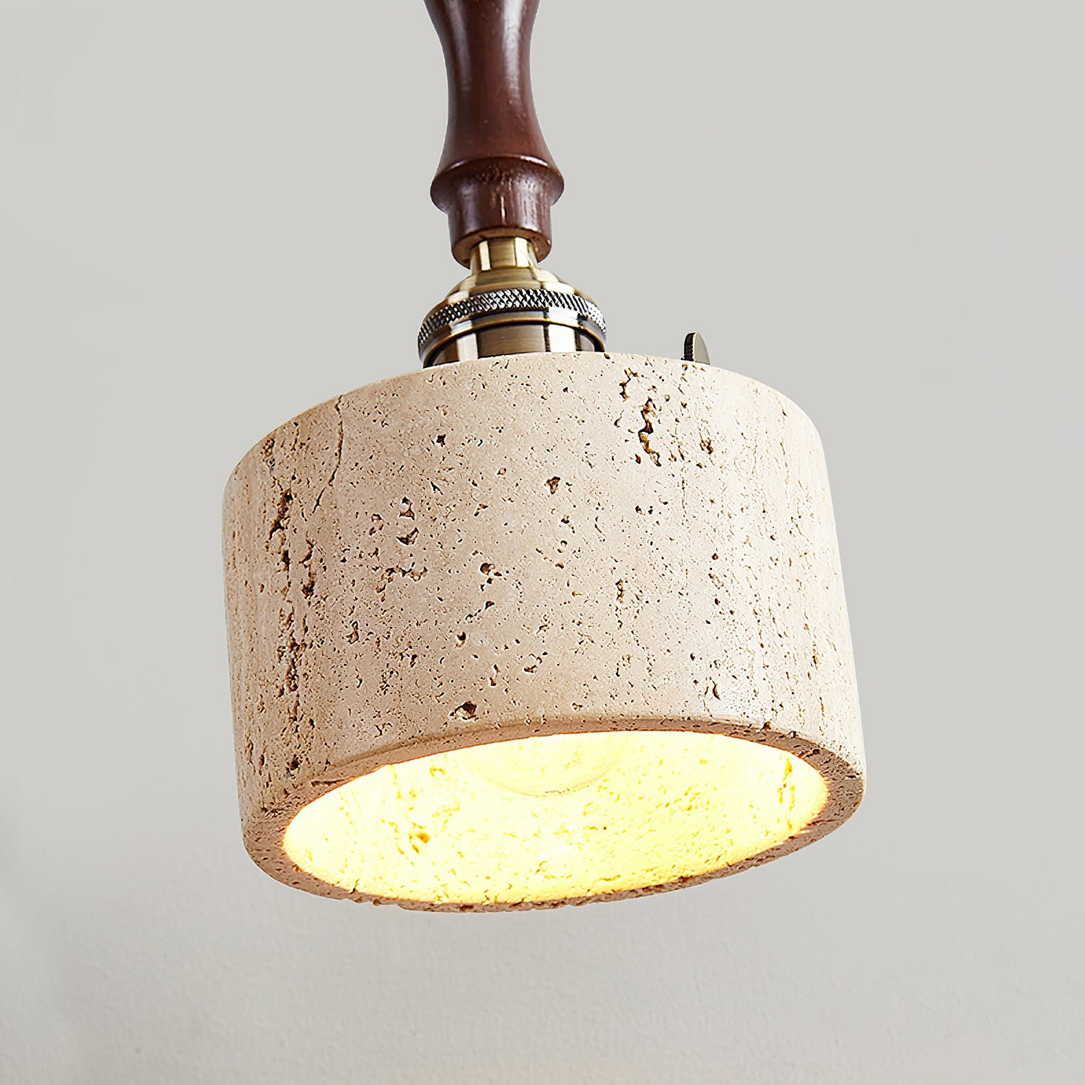 Alagusmo Wabi-Sabi Travertine Pendant Light