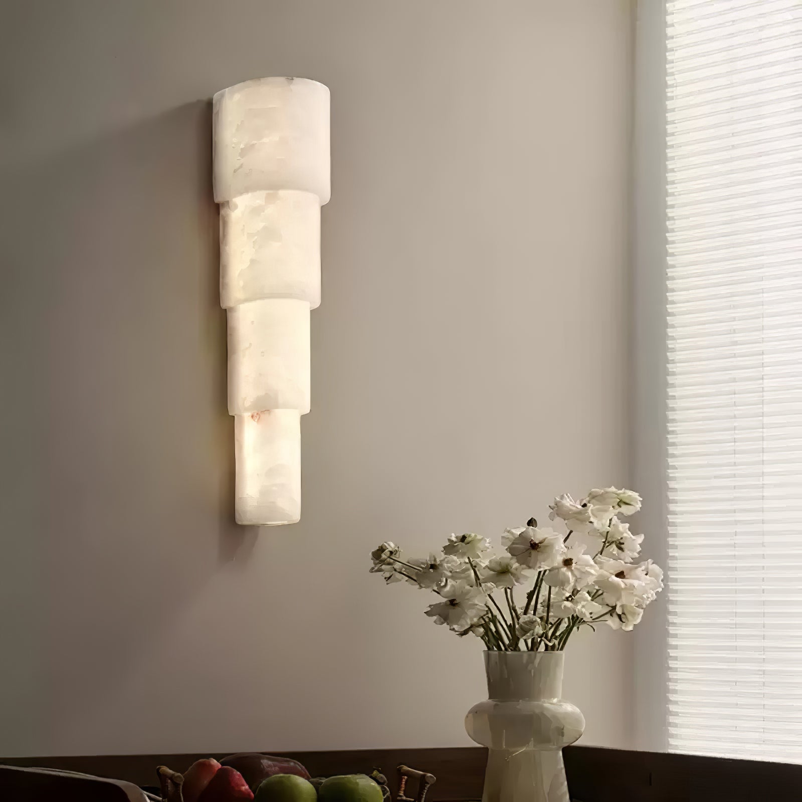 Evsileth Alabaster Wall Light - Blowlighting