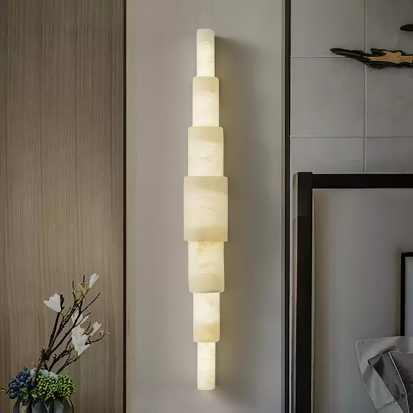 Evsileth Alabaster Wall Light - Blowlighting