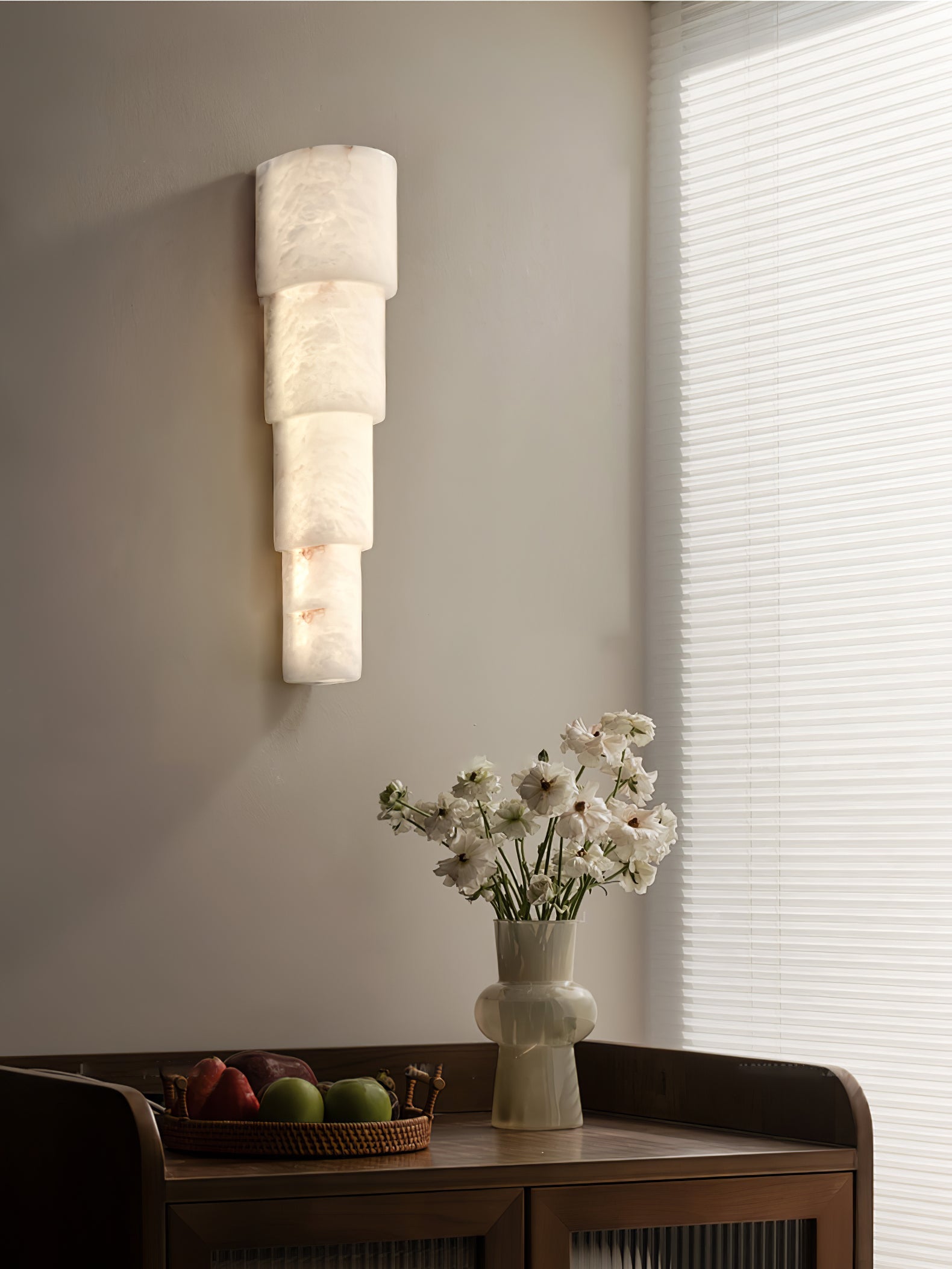 Evsileth Alabaster Wall Light - Blowlighting