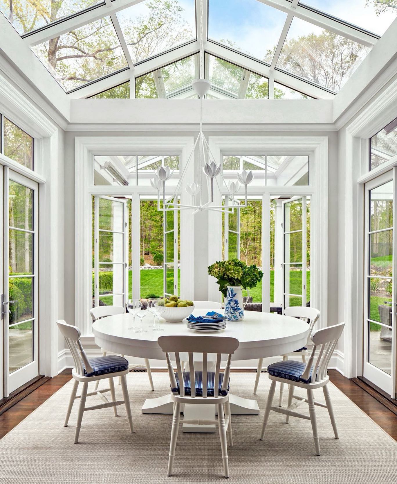 Alberto Vintage Brass Chandelier