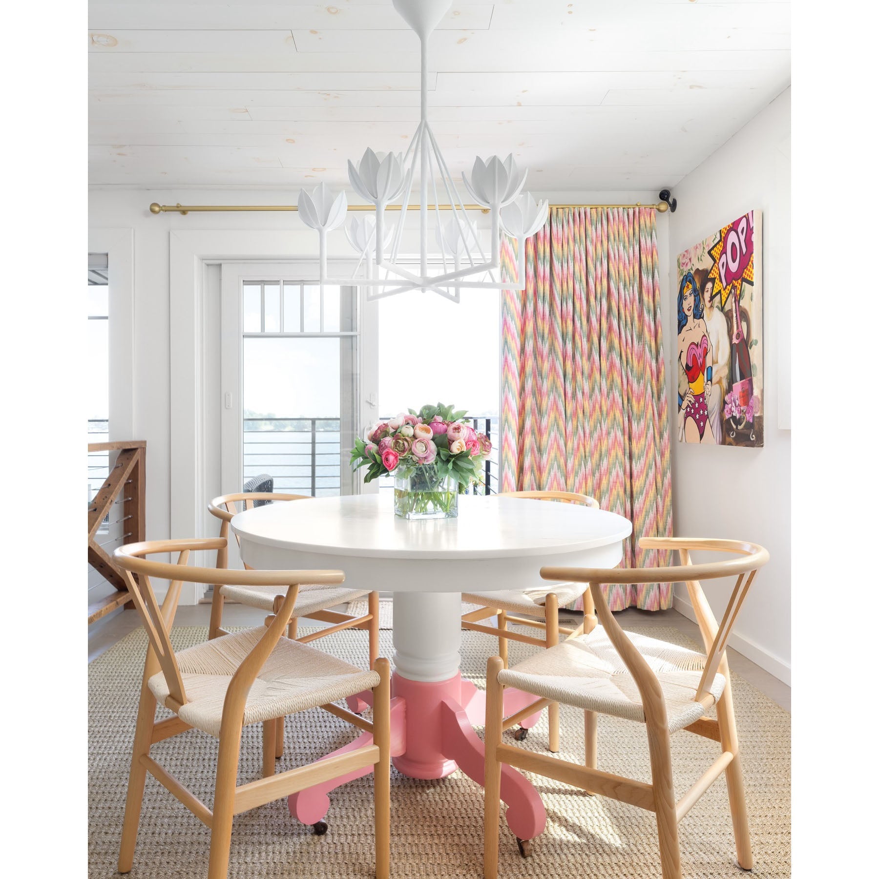 Alberto Vintage Brass Chandelier