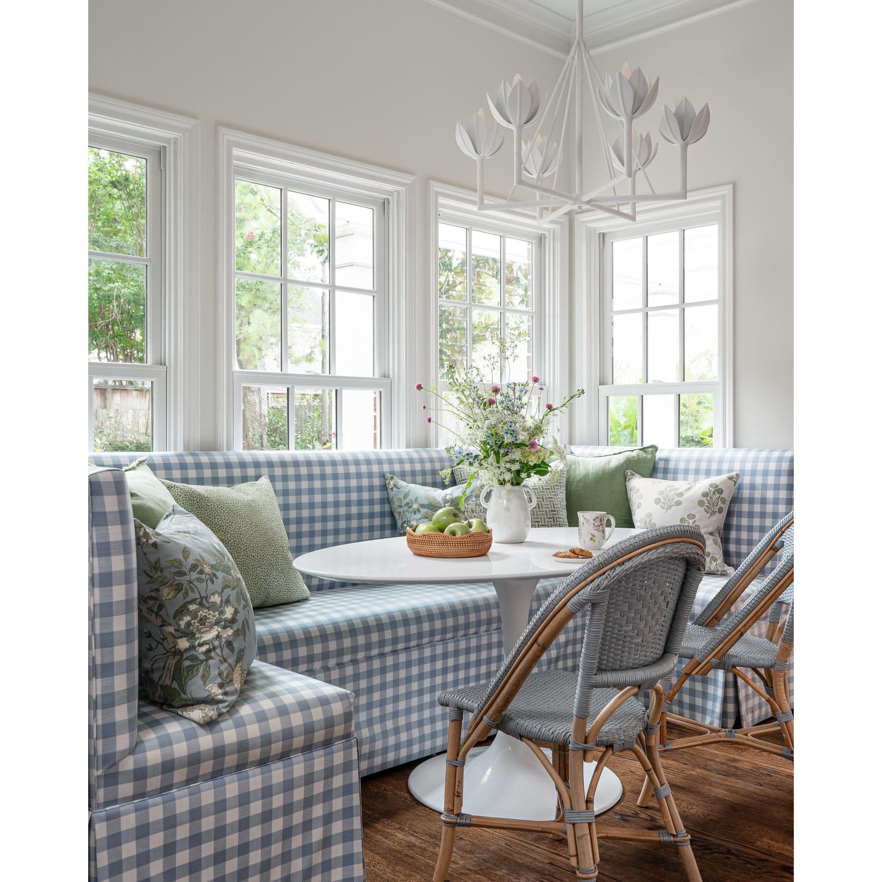 Alberto Vintage Brass Chandelier