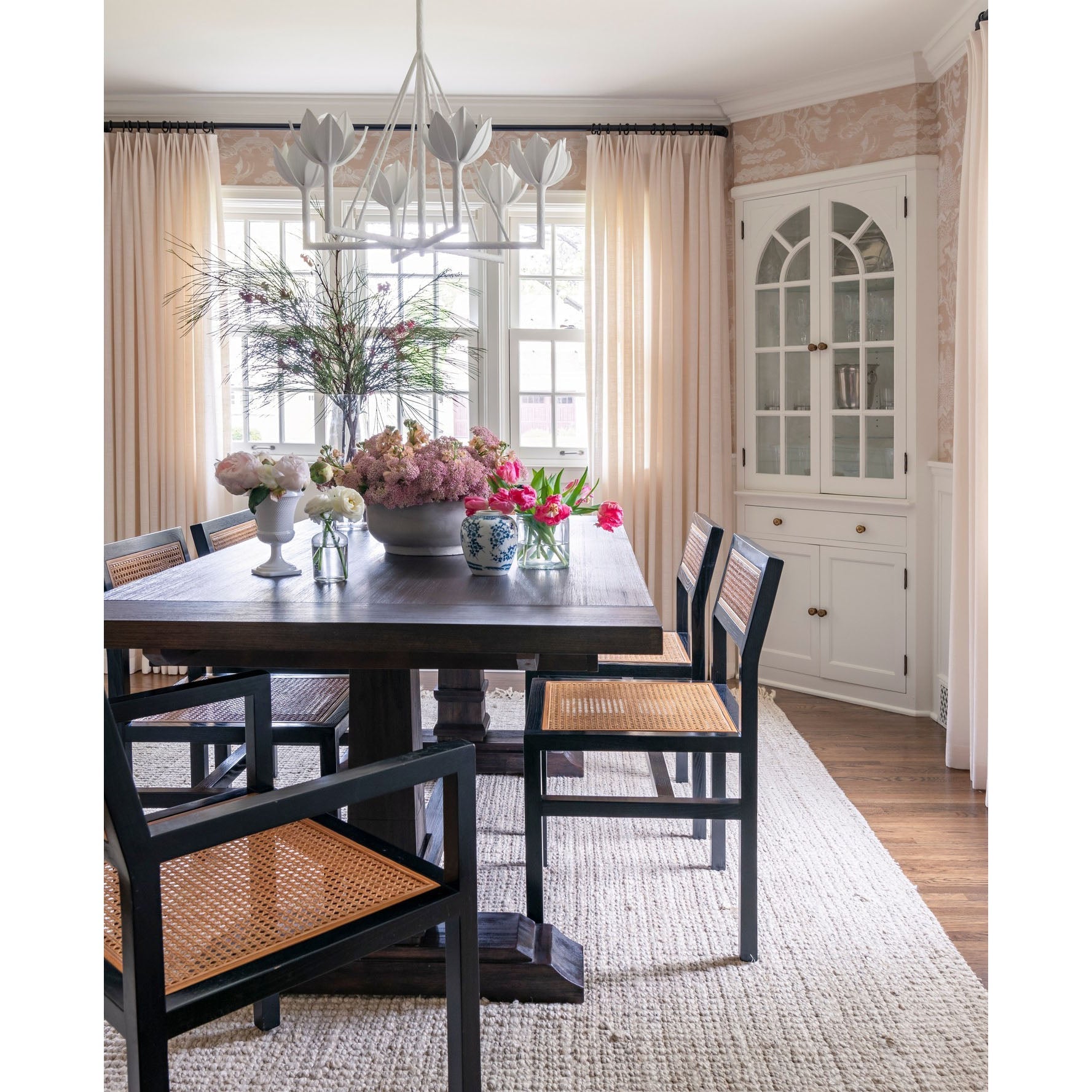 Alberto Vintage Brass Chandelier