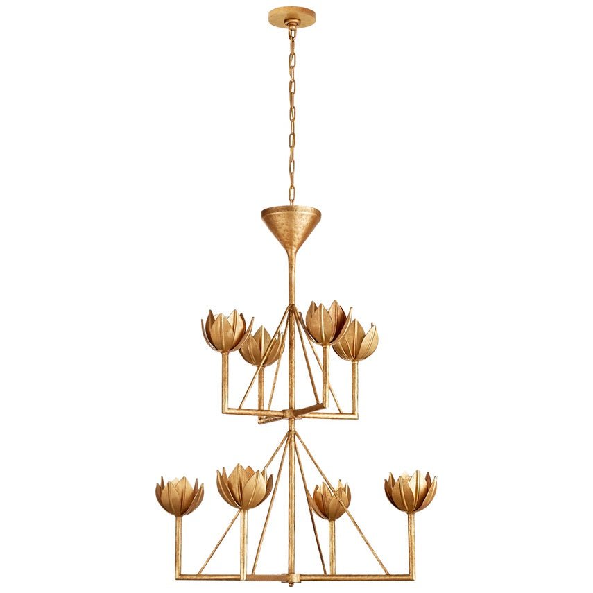 Ulmaris Floral Metal Chandelier - Blowlighting
