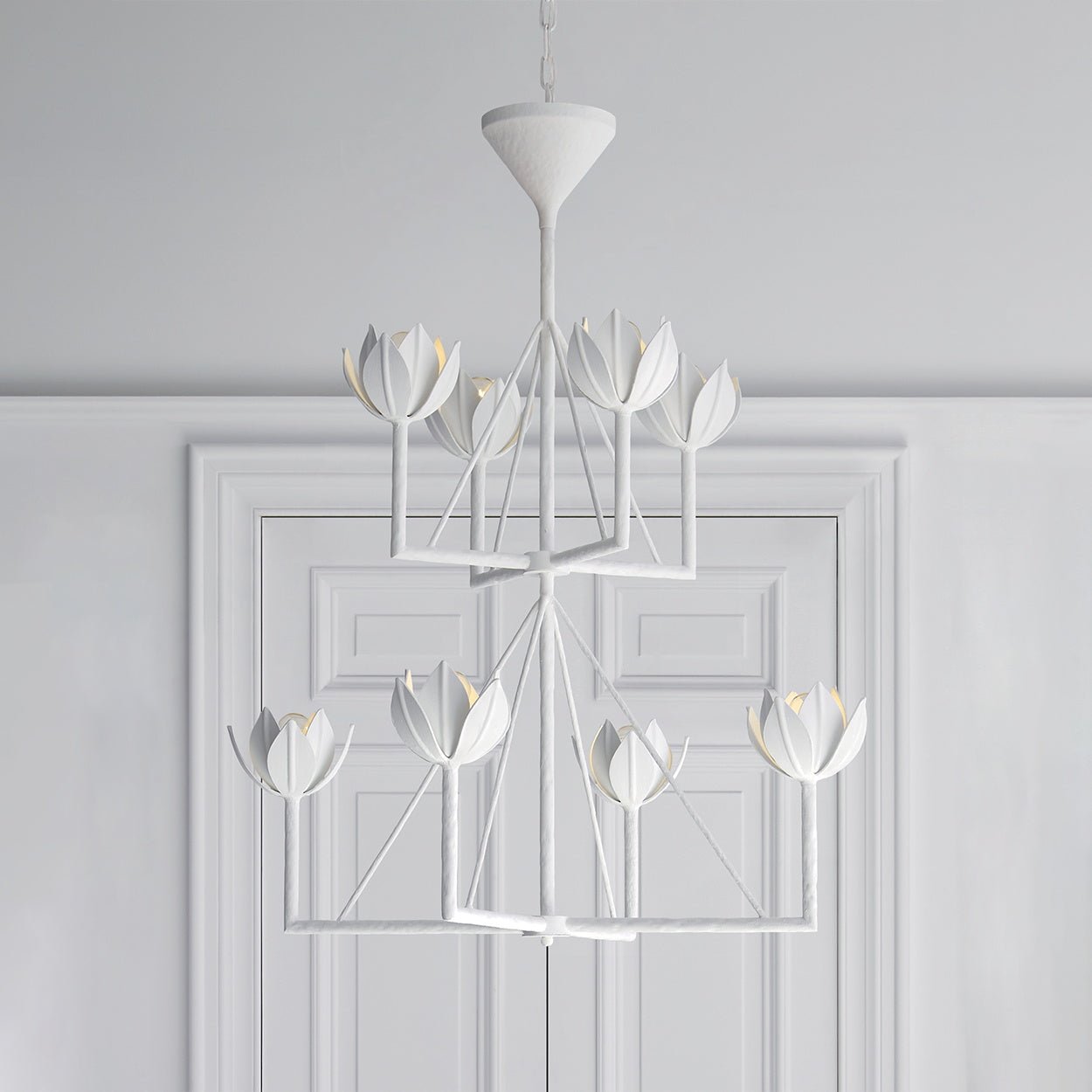 Ulmaris Floral Metal Chandelier - Blowlighting