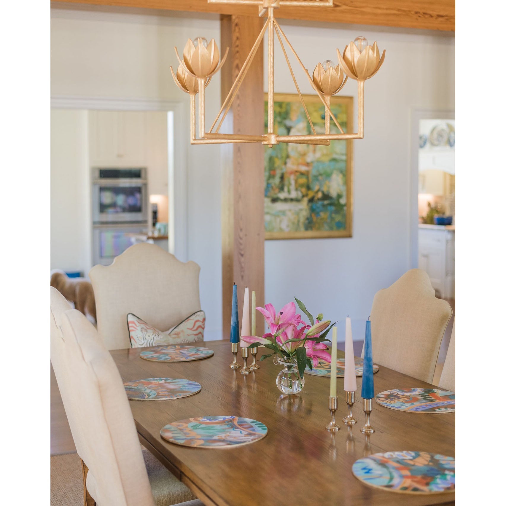 Ulmaris Floral Metal Chandelier - Blowlighting