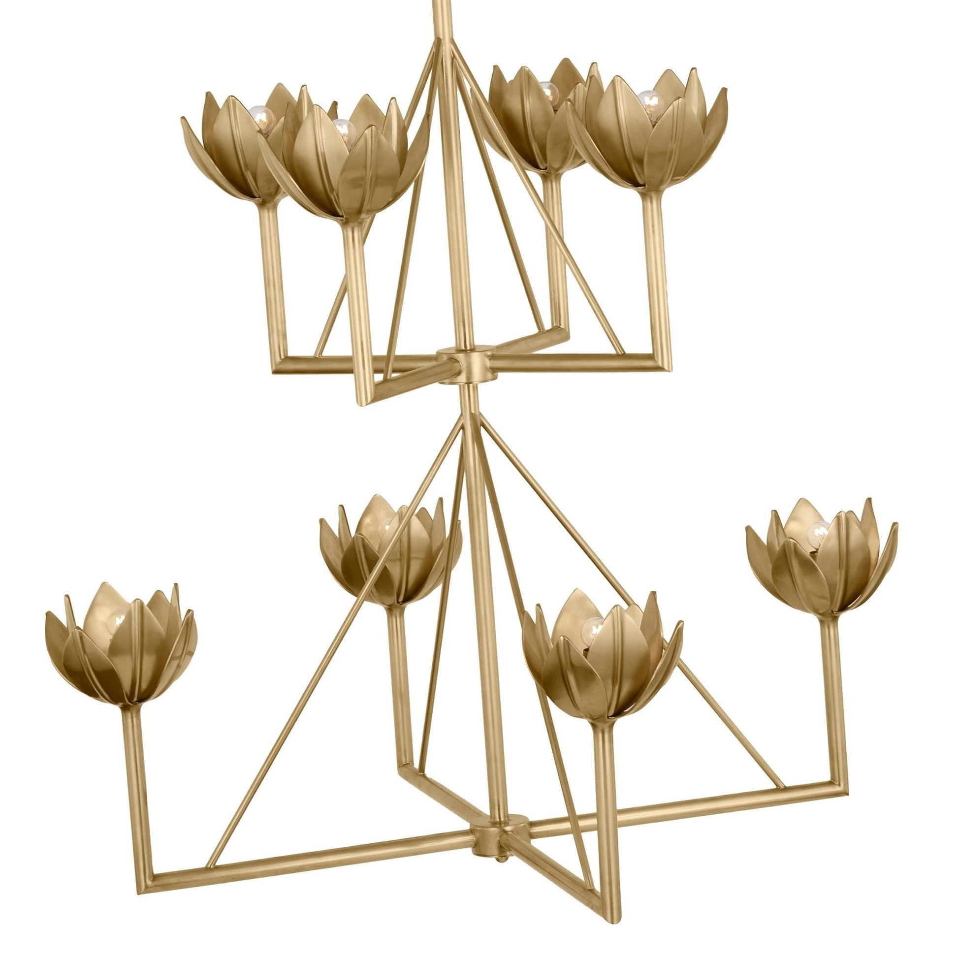 Ulmaris Floral Metal Chandelier - Blowlighting