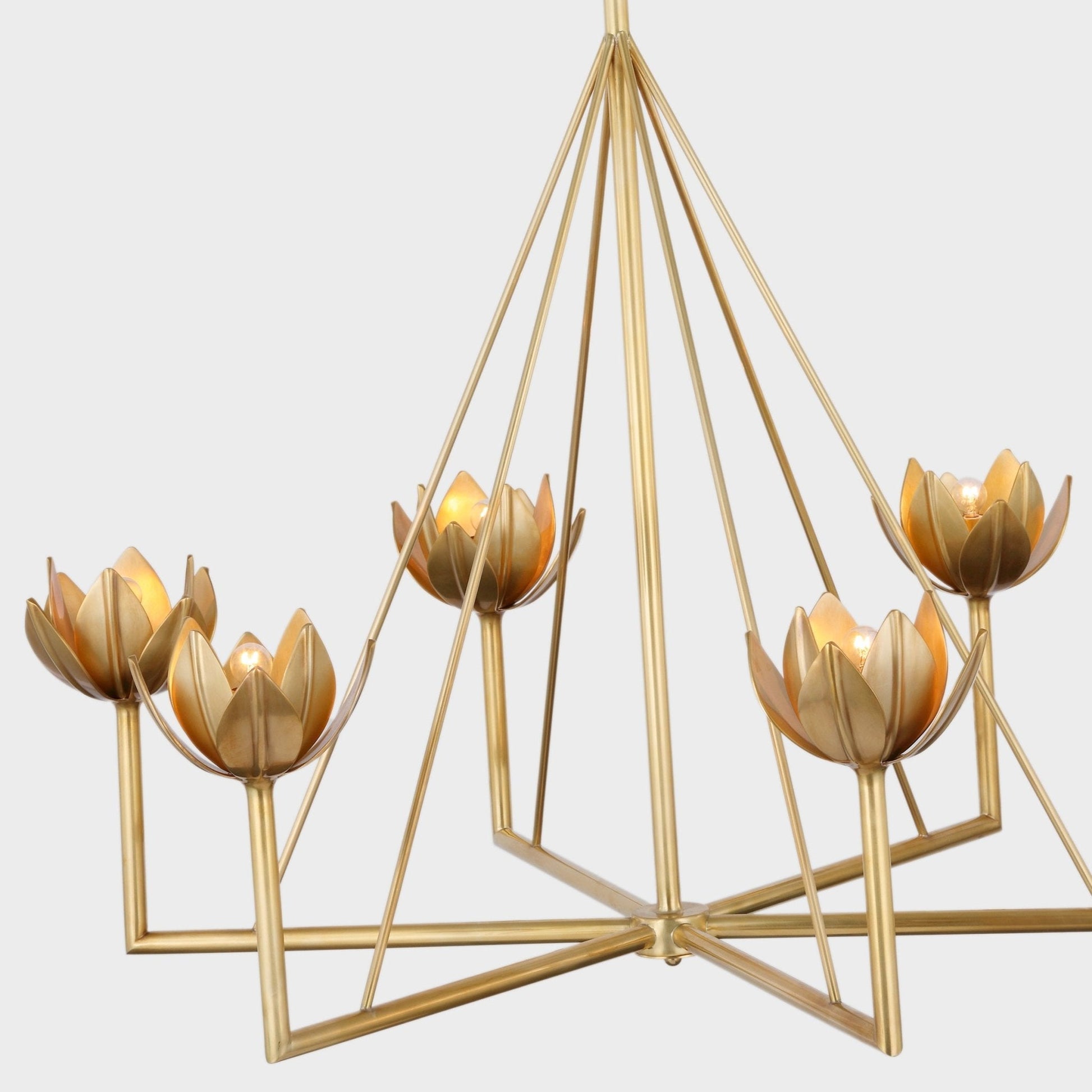Ulmaris Floral Metal Chandelier - Blowlighting