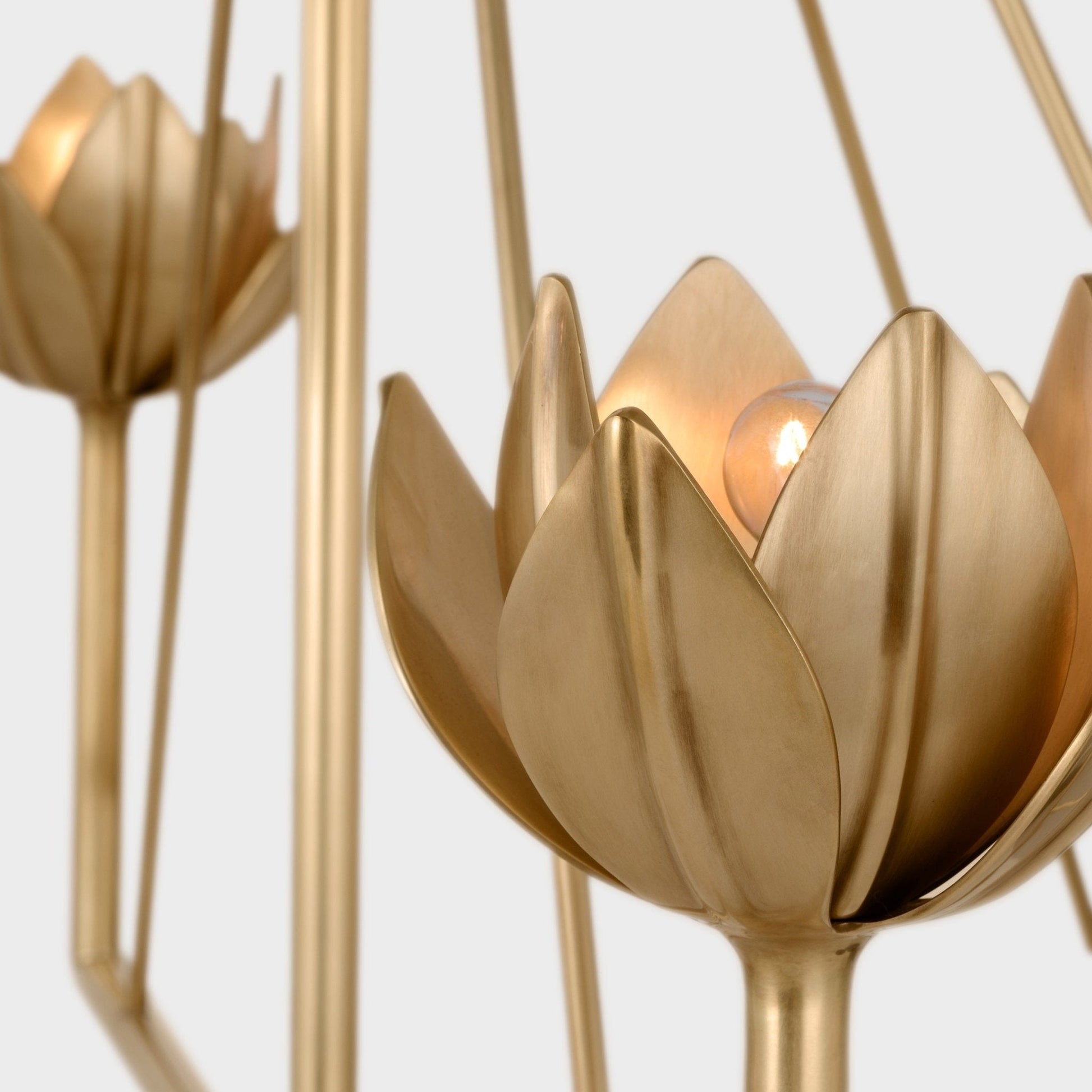Ulmaris Floral Metal Chandelier - Blowlighting