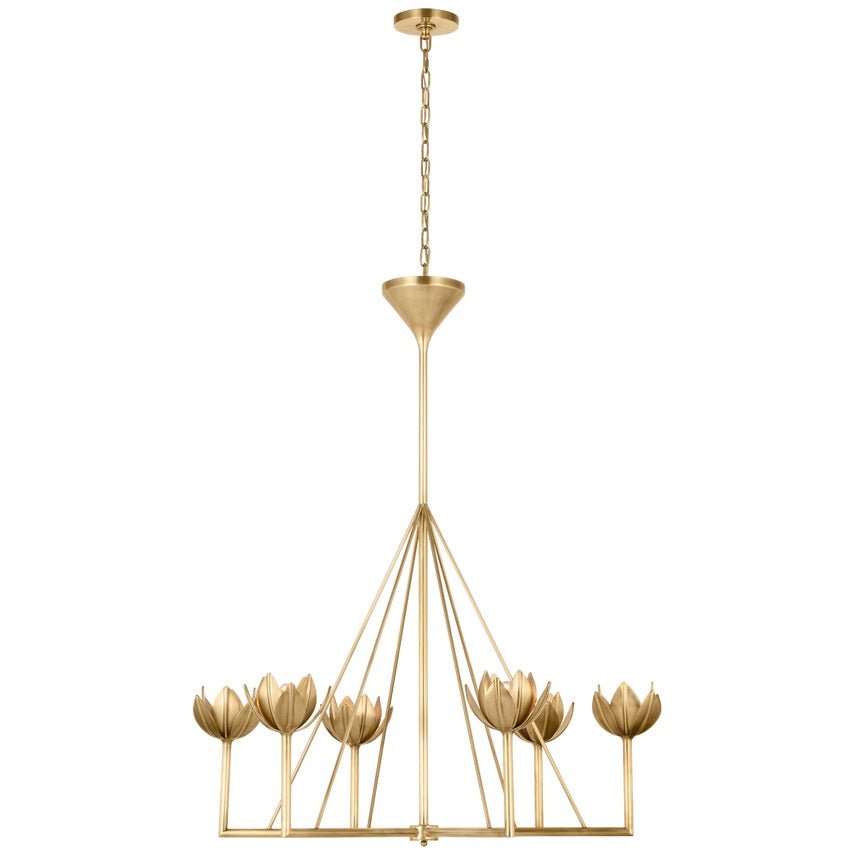 Ulmaris Floral Metal Chandelier - Blowlighting