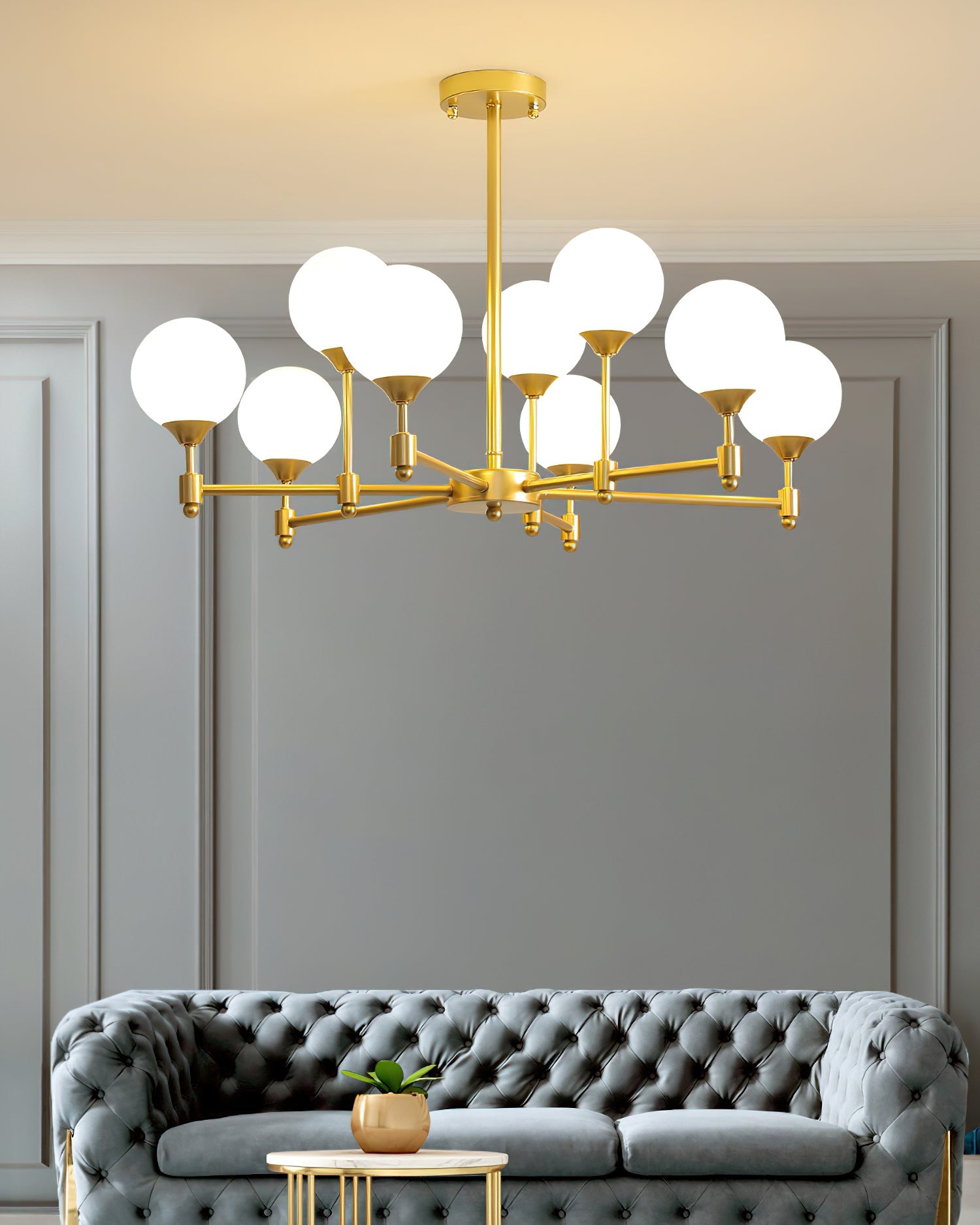 Solara Elegant Glass Chandelier - Blowlighting
