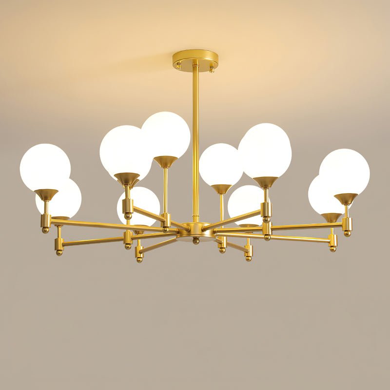 Solara Elegant Glass Chandelier - Blowlighting