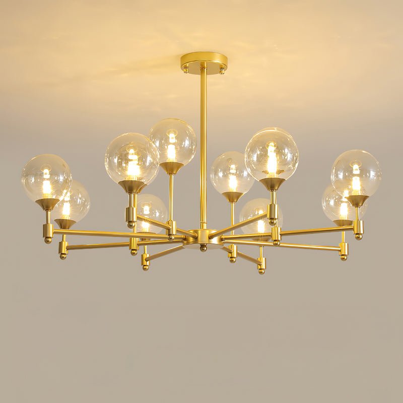 Solara Elegant Glass Chandelier - Blowlighting