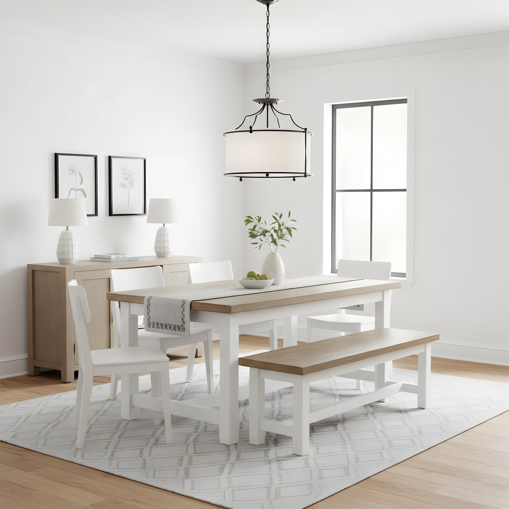 Alexa Scandinavian Brass Pendant Light