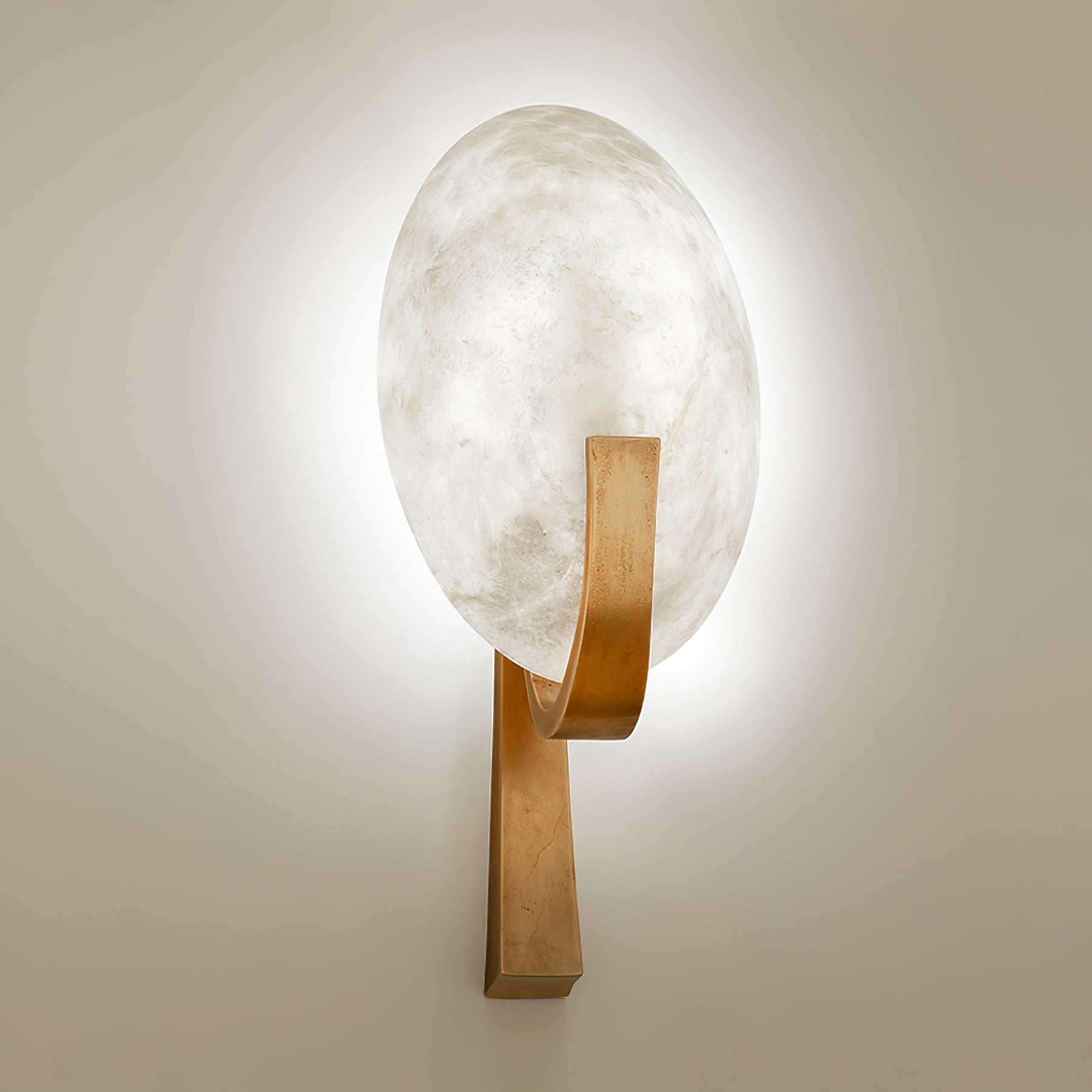 Althea Minimalist Alabaster Wall Lamp - Blowlighting