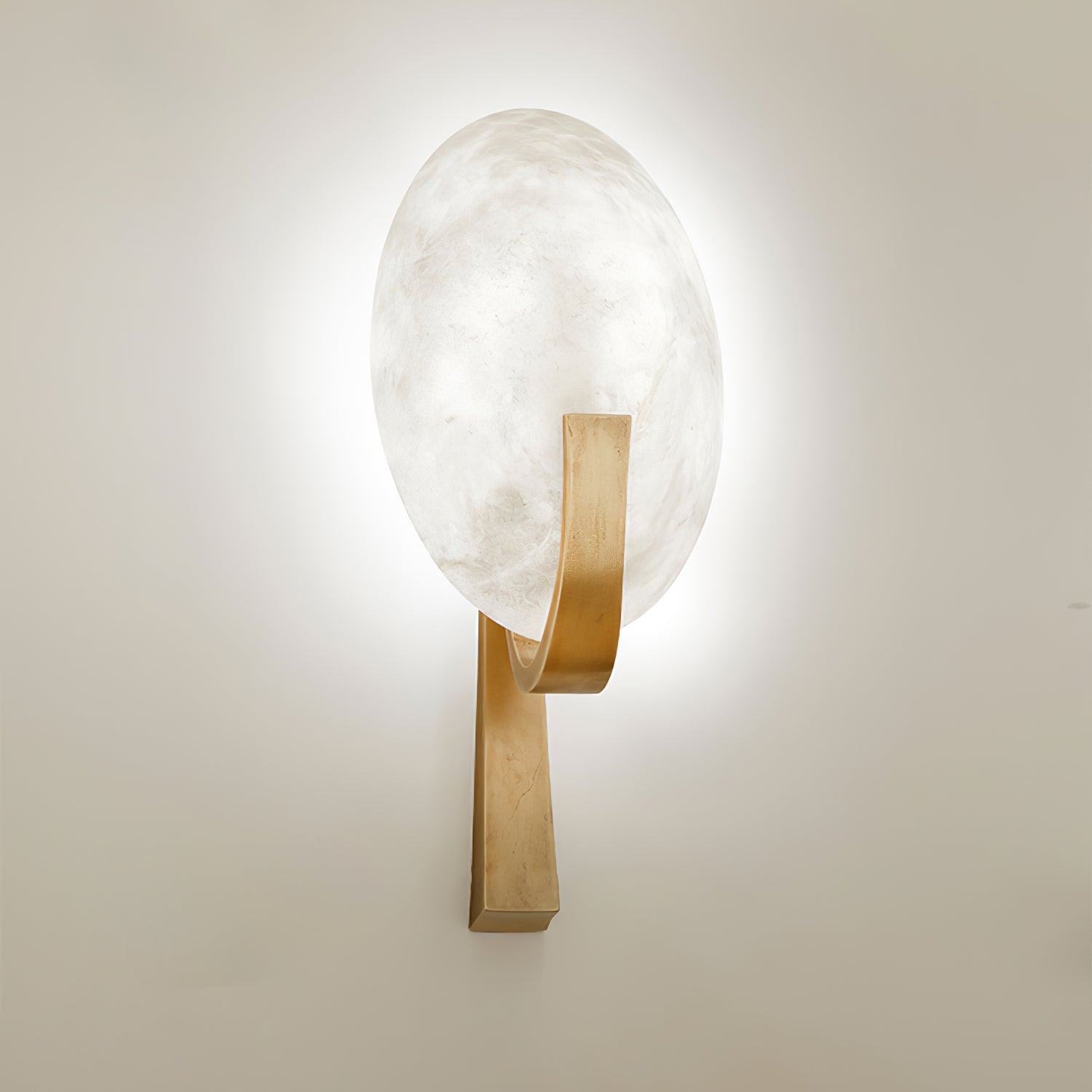 Althea Minimalist Alabaster Wall Lamp - Blowlighting