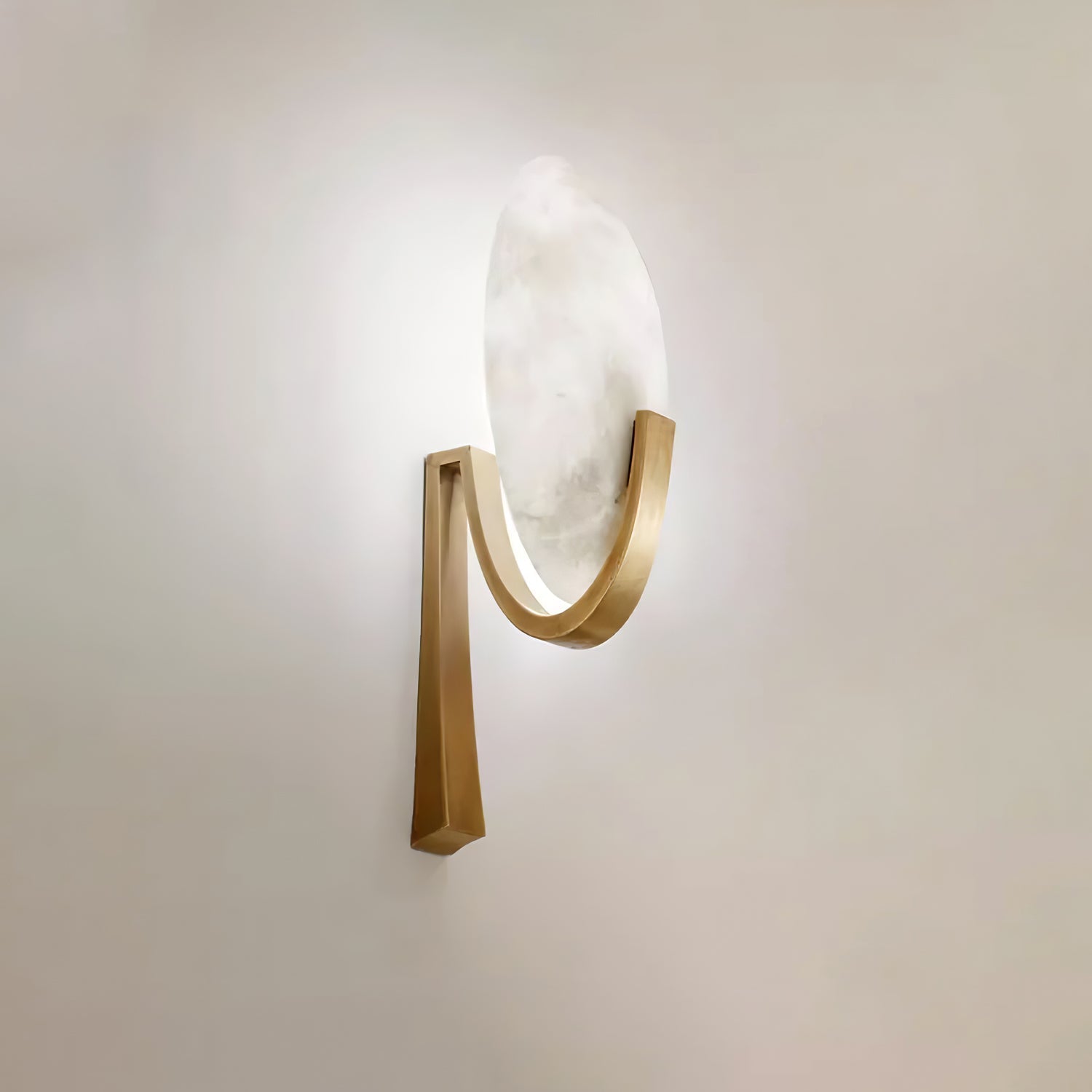 Althea Minimalist Alabaster Wall Lamp - Blowlighting