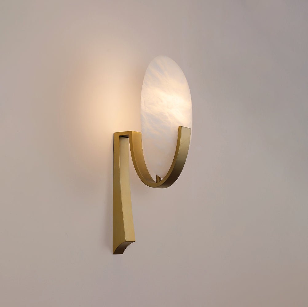 Althea Minimalist Alabaster Wall Lamp - Blowlighting