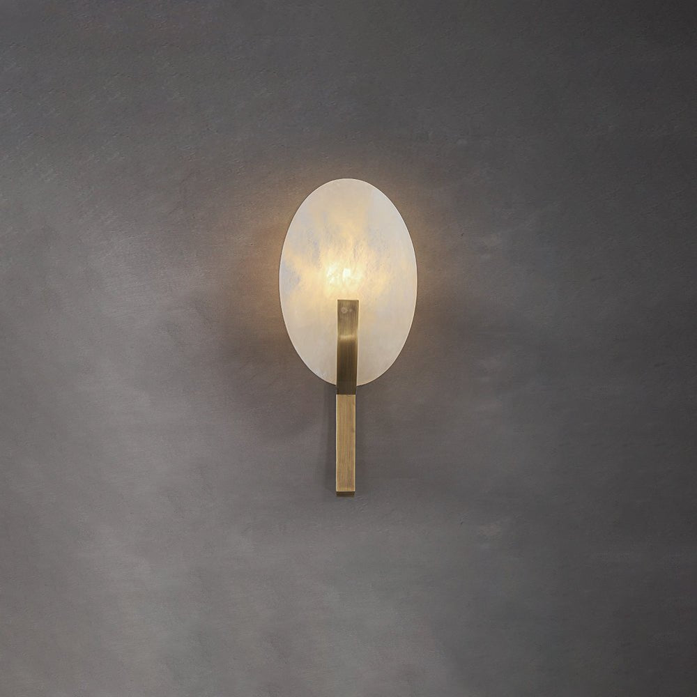 Althea Minimalist Alabaster Wall Lamp - Blowlighting