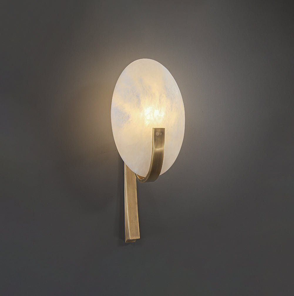 Althea Minimalist Alabaster Wall Lamp - Blowlighting
