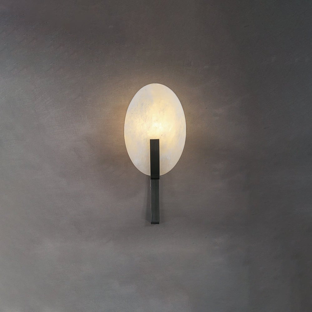 Althea Minimalist Alabaster Wall Lamp - Blowlighting