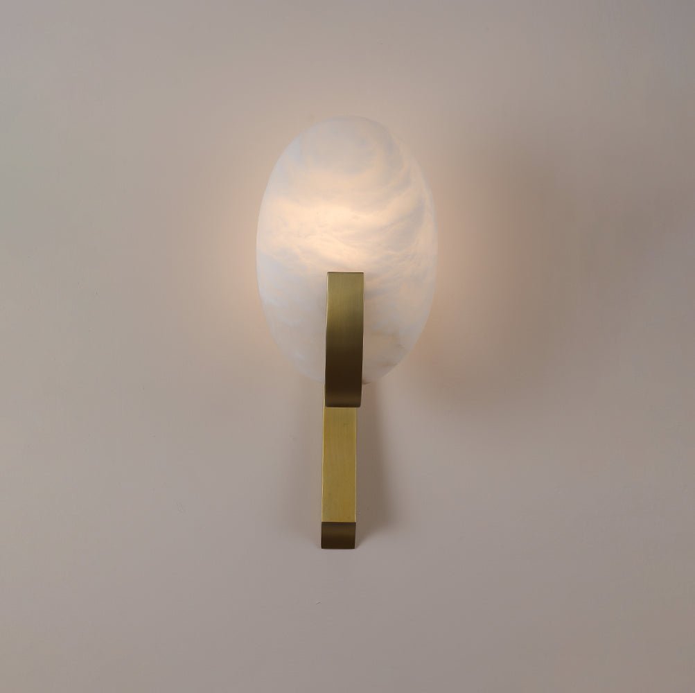 Althea Minimalist Alabaster Wall Lamp - Blowlighting