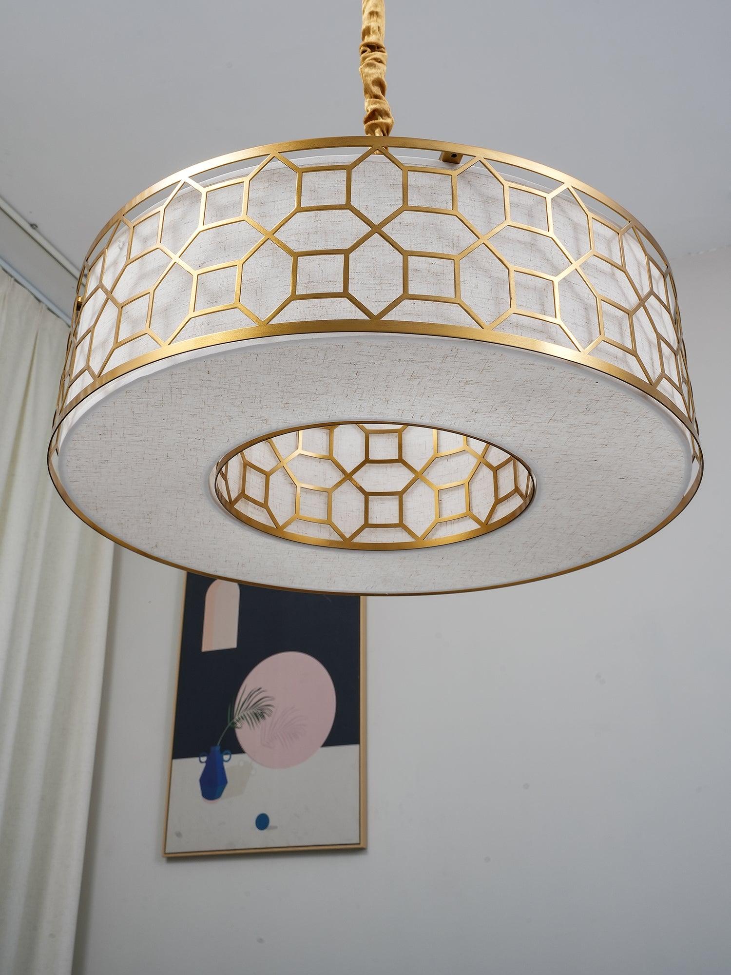 Arshaor Premium Elegance Round Copper Glass Pendant light - Blowlighting