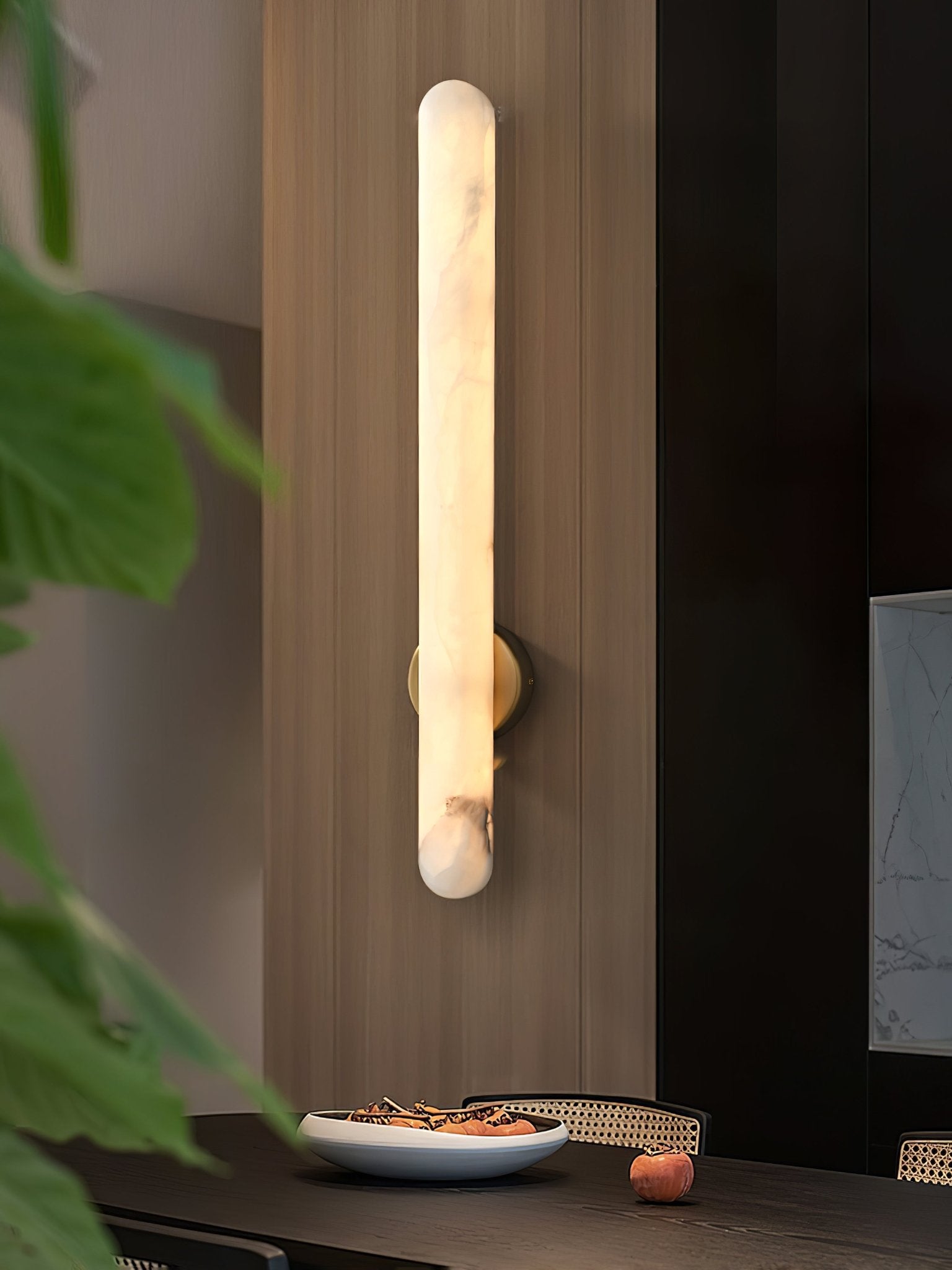 Elvenira Cylindrical Alabaster Wall Light - Blowlighting