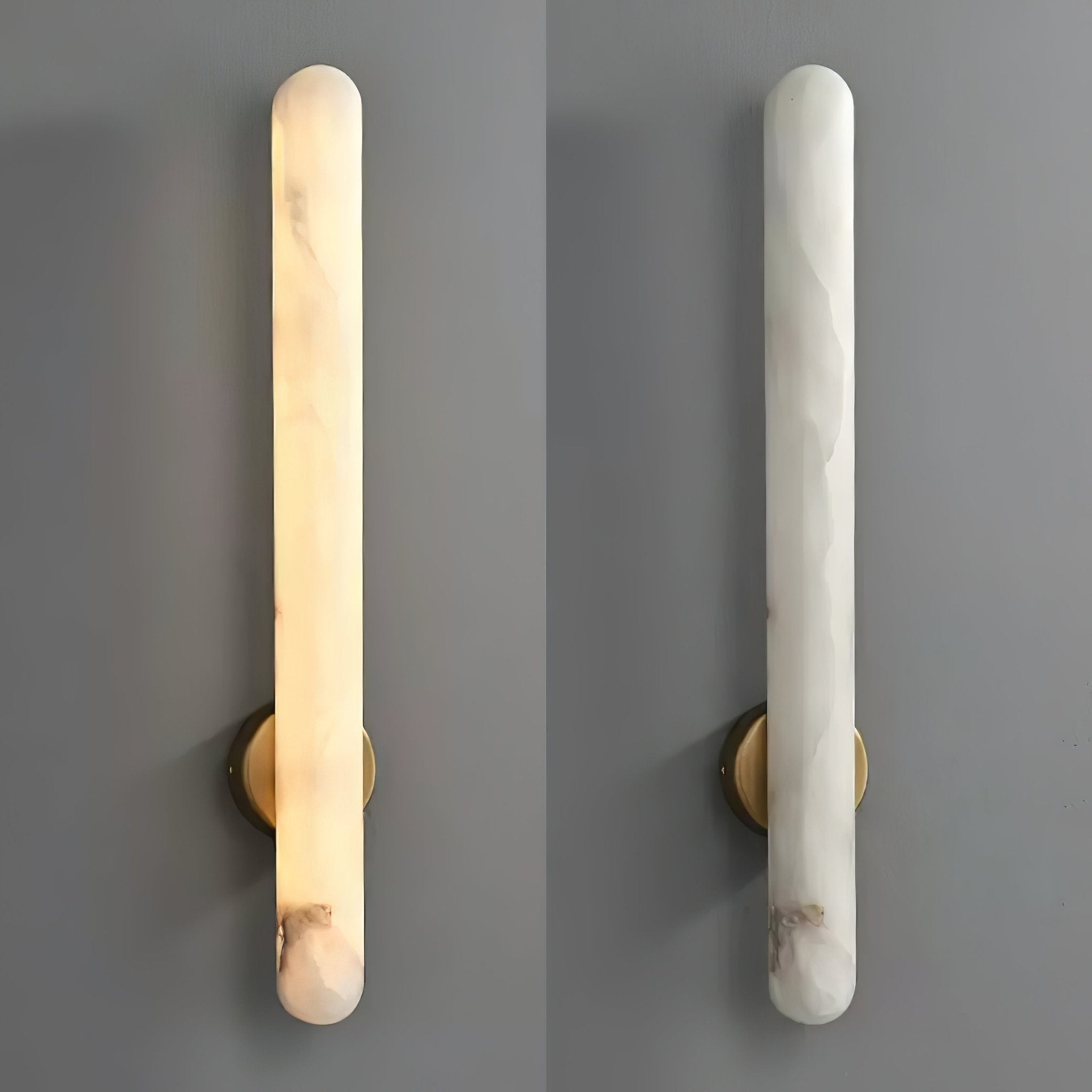 Elvenira Cylindrical Alabaster Wall Light - Blowlighting