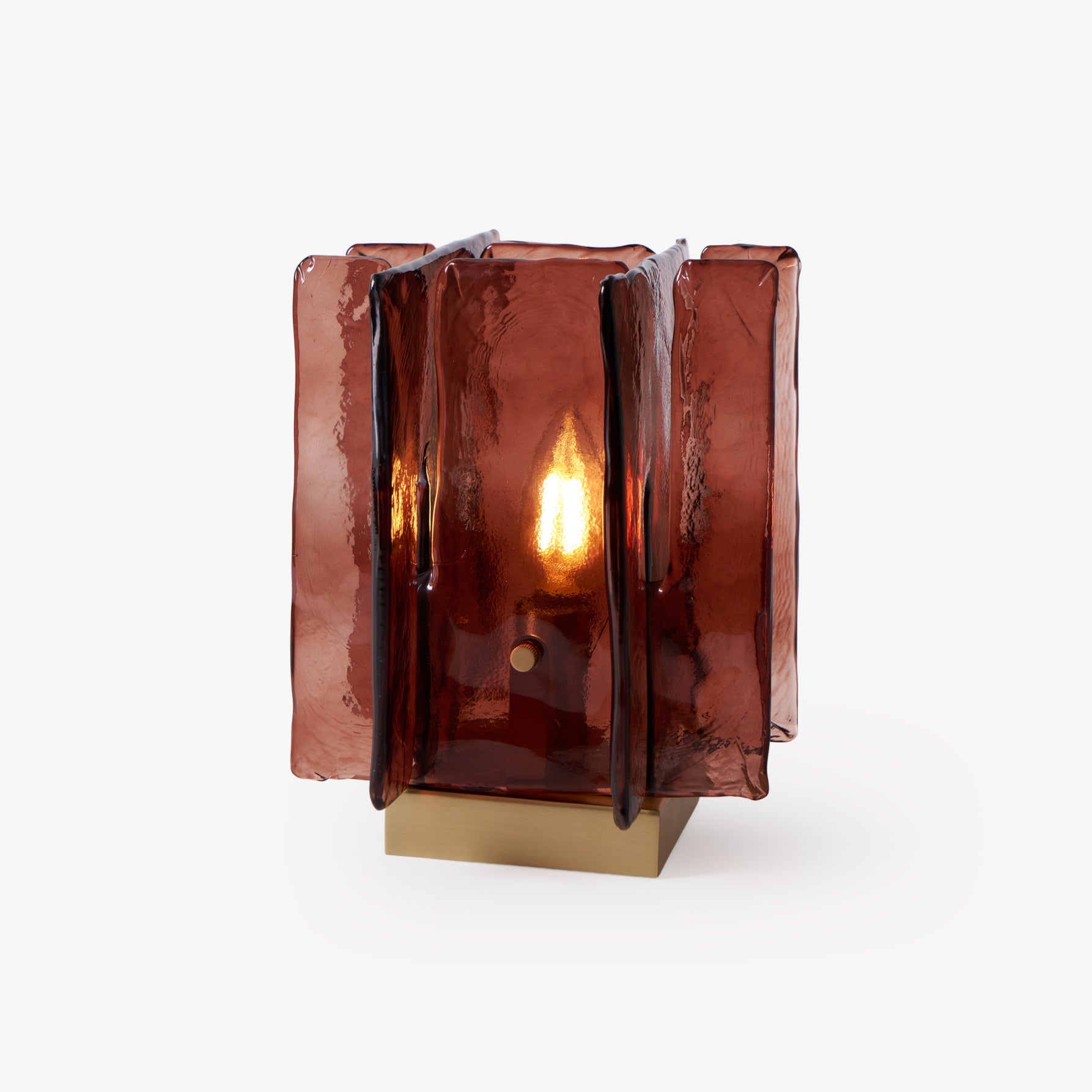 Amber Building Block Table Lamp - Blowlighting