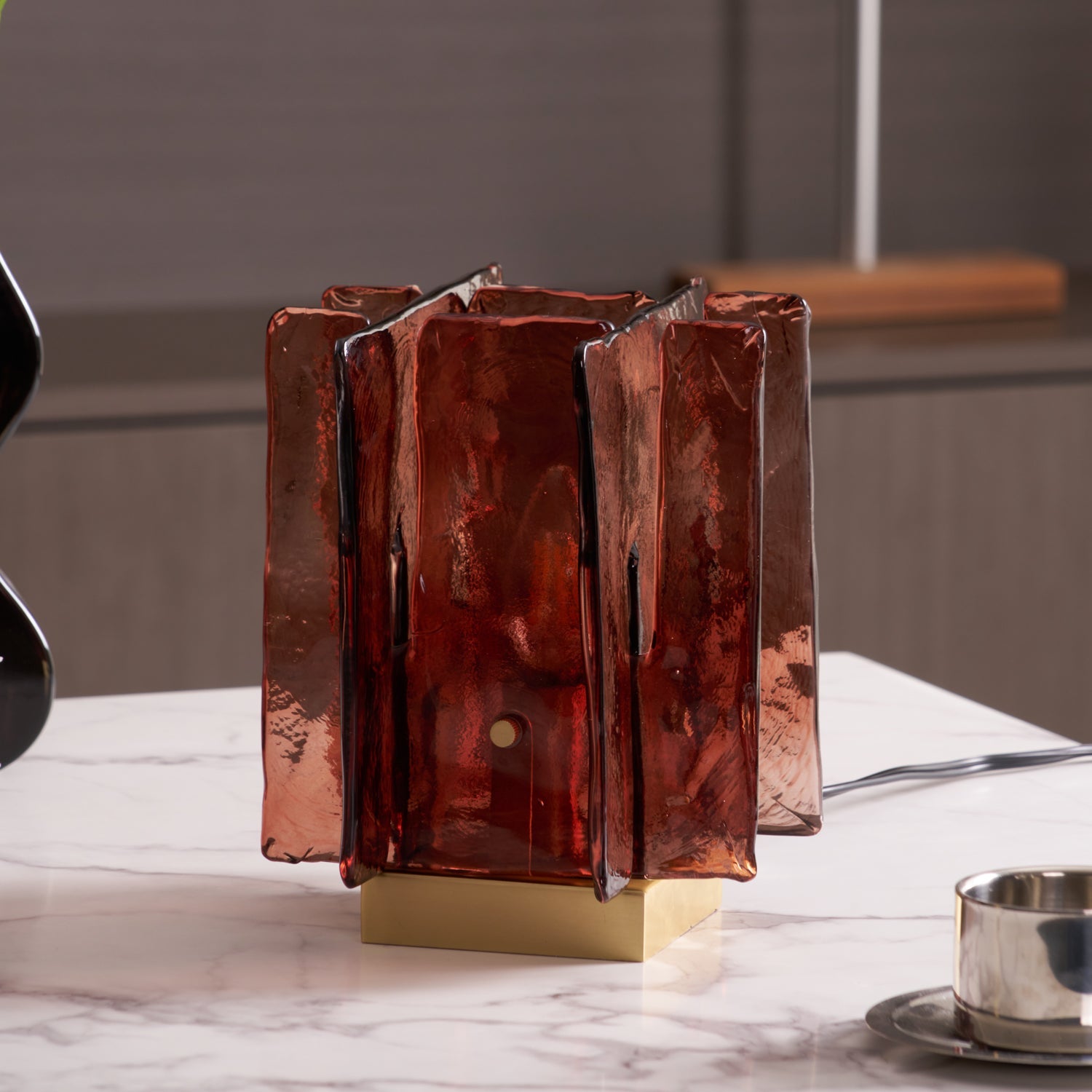 Amber Building Block Table Lamp - Blowlighting