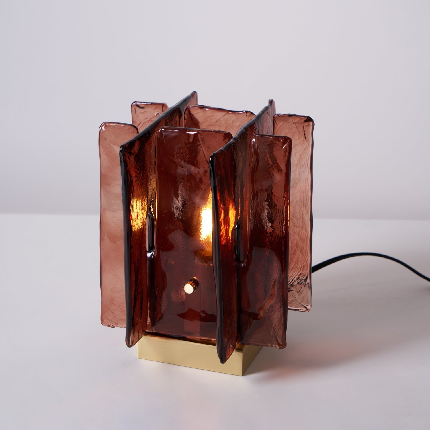 Amber Building Block Table Lamp - Blowlighting