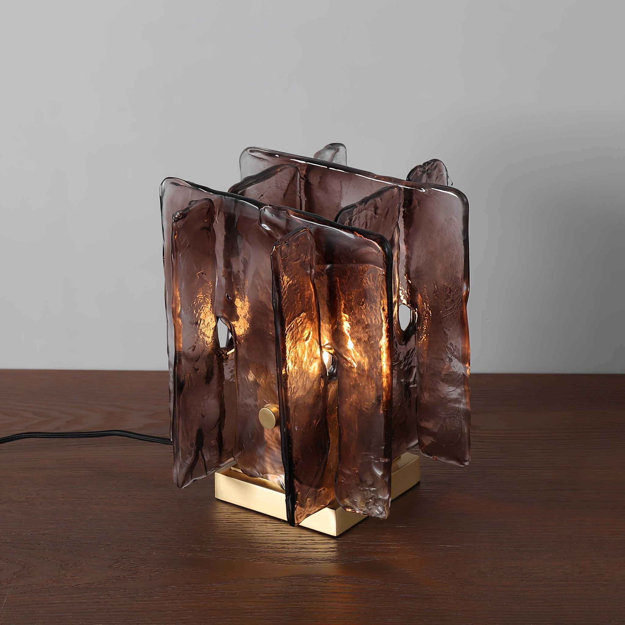 Amber Building Block Table Lamp - Blowlighting