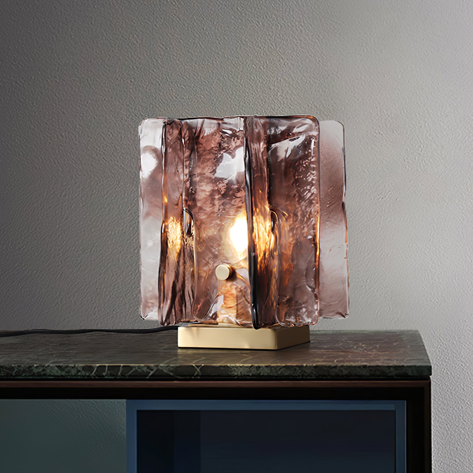 Amber Building Block Table Lamp - Blowlighting