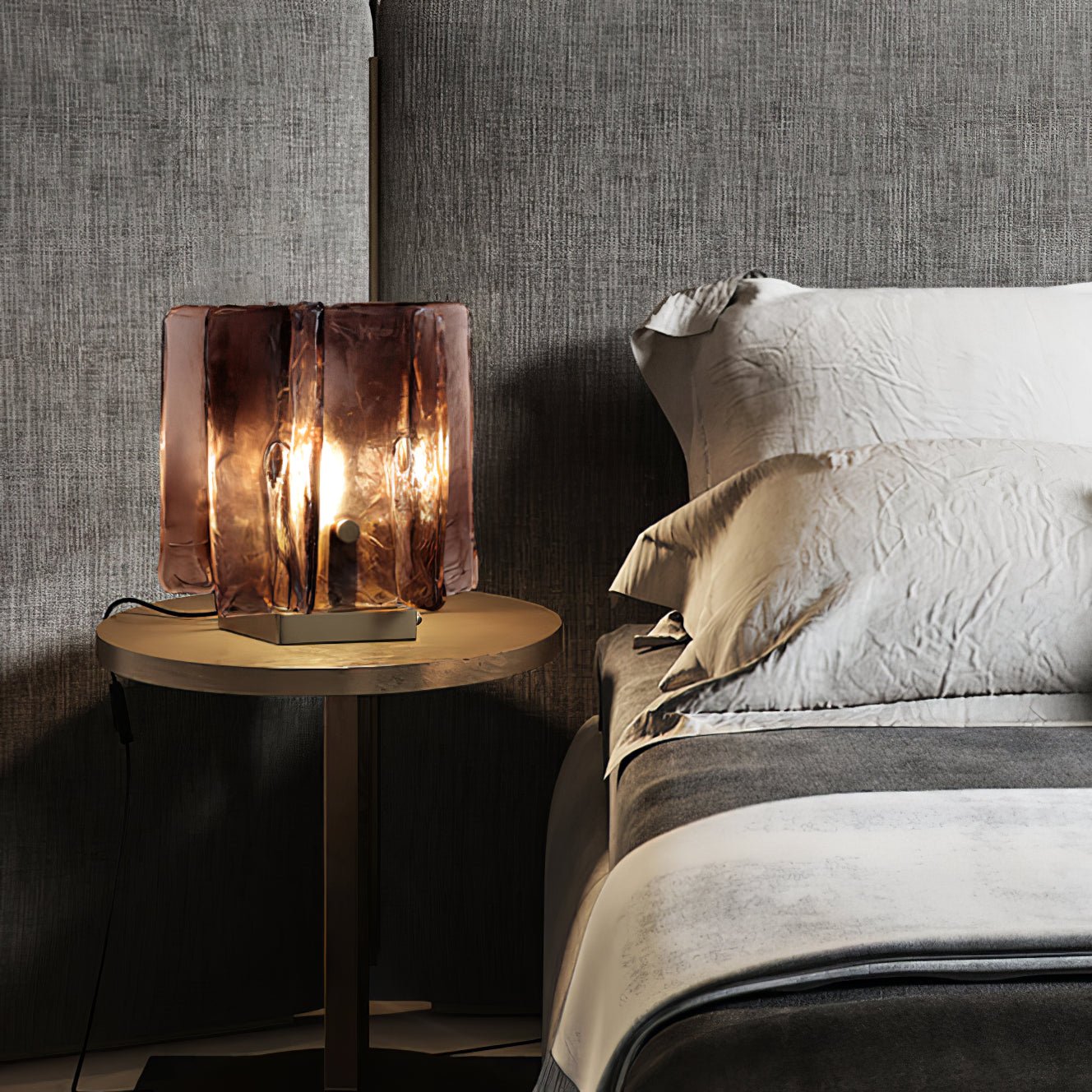 Amber Building Block Table Lamp - Blowlighting