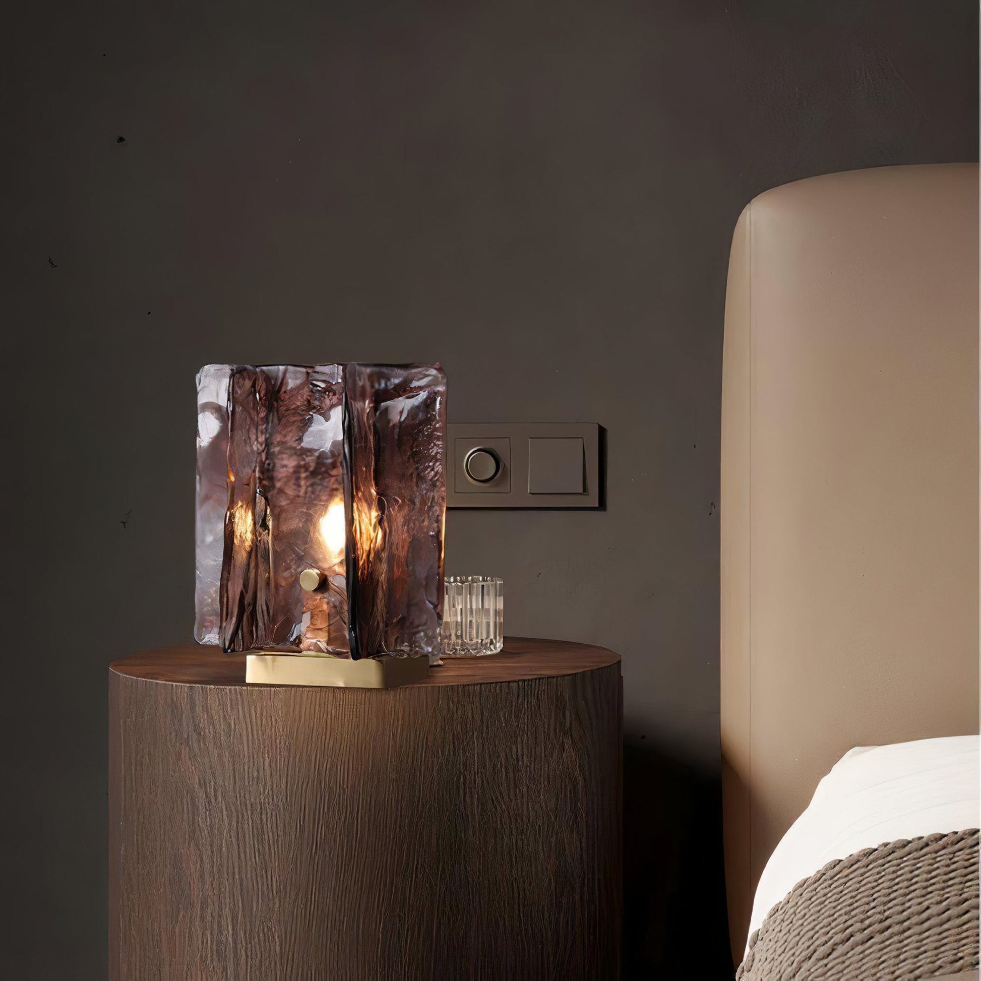 Amber Building Block Table Lamp - Blowlighting