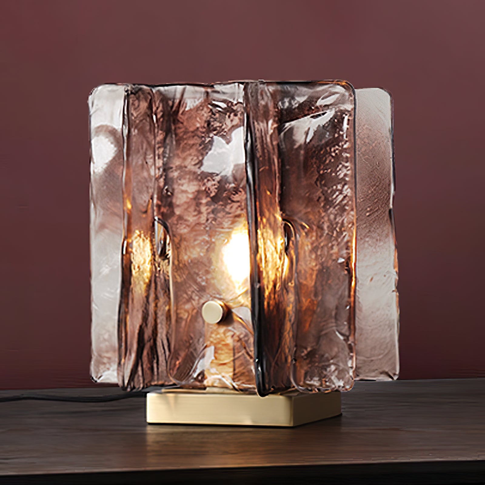 Amber Building Block Table Lamp - Blowlighting