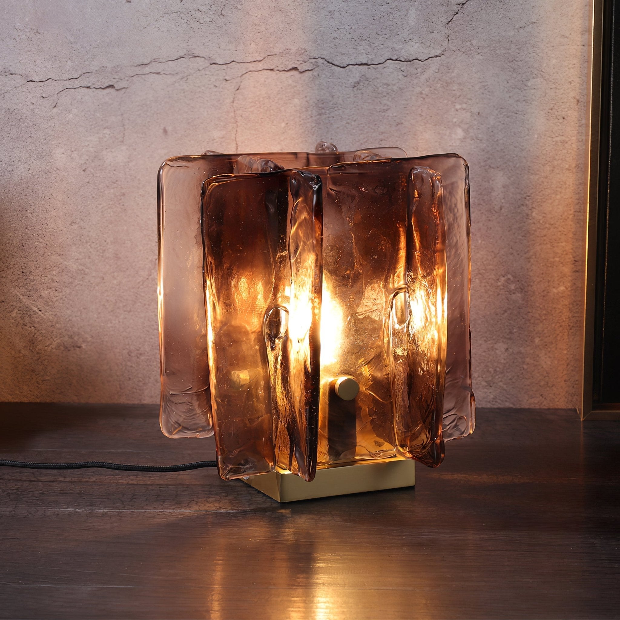 Amber Building Block Table Lamp - Blowlighting