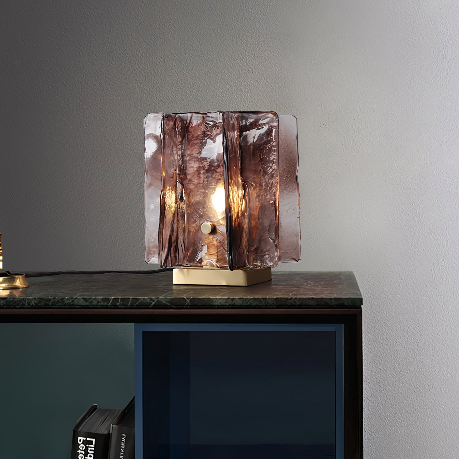 Amber Building Block Table Lamp - Blowlighting