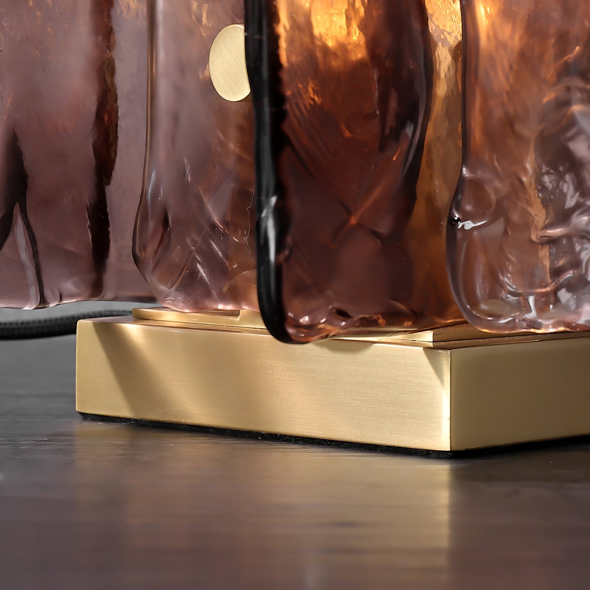 Amber Building Block Table Lamp - Blowlighting